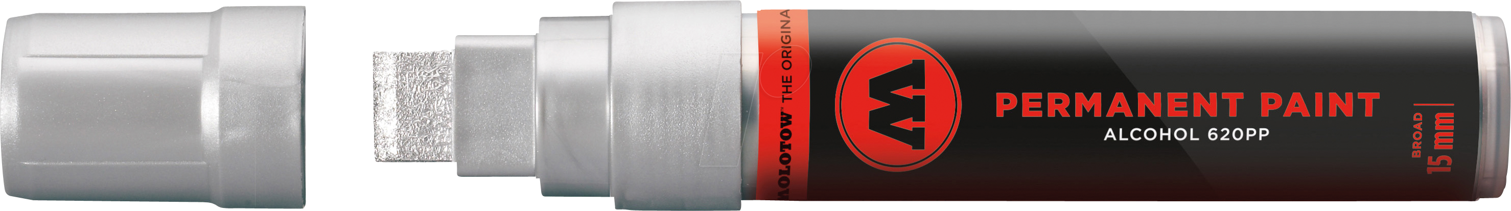 MO620400 - Permanent Marker 620PP, 15 mm, silber