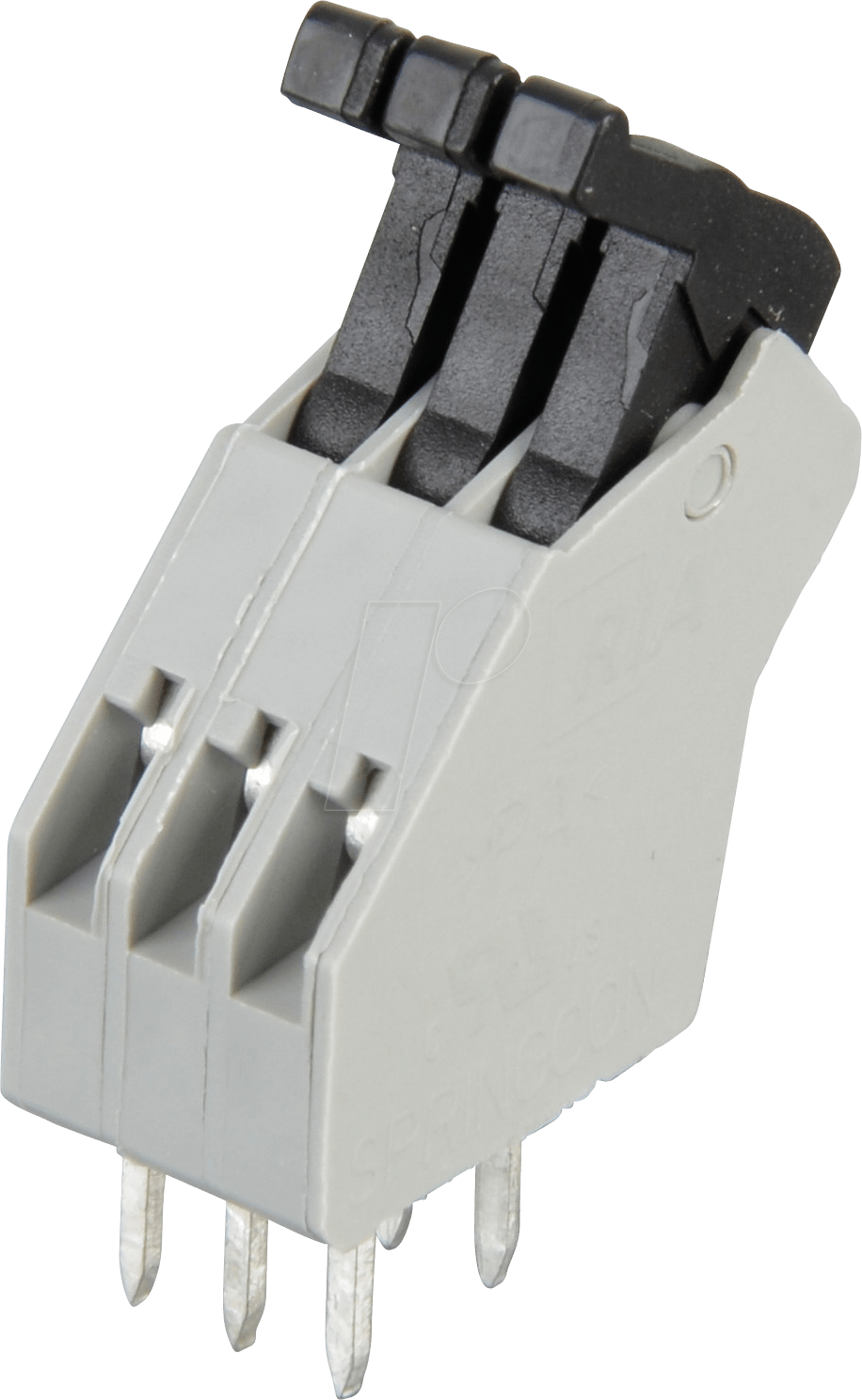 AST 041-03 - Federkraftklemme, 3-pol, Ø 0,08 - 0,5 mm, RM 2,5