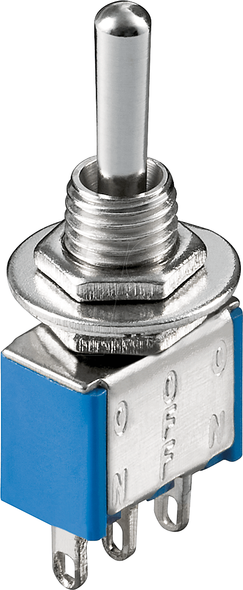 GOOBAY 10022 - Miniatur-Kippschalter, EIN-AUS-EIN, 3 A / 250 V