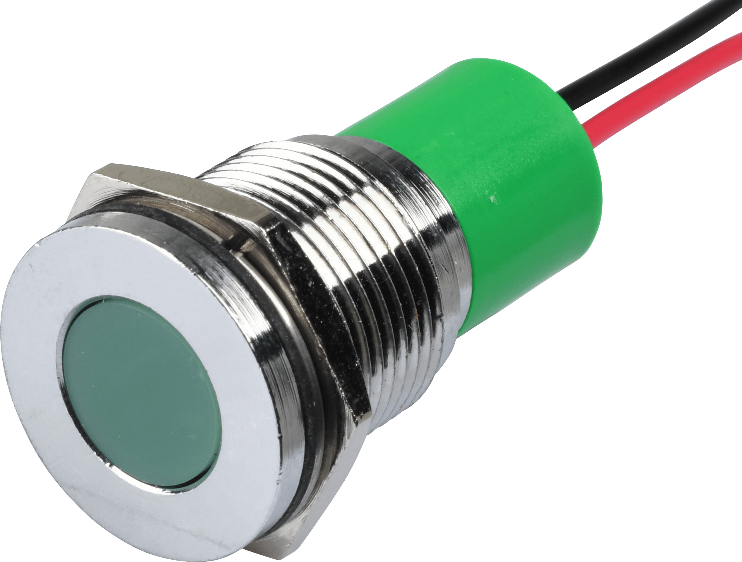 Thumbnail - APM Q16F3C G12E - LED-Signalleuchte, grün, 12 V, Ø 16 mm, bündig, bedrahtet
