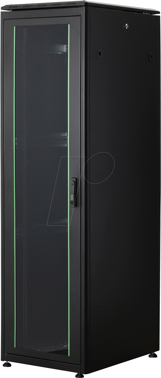 DIGI 1942U68B1 - 19'' Netzwerkschrank, 42HE, 800 mm Tiefe, schwarz