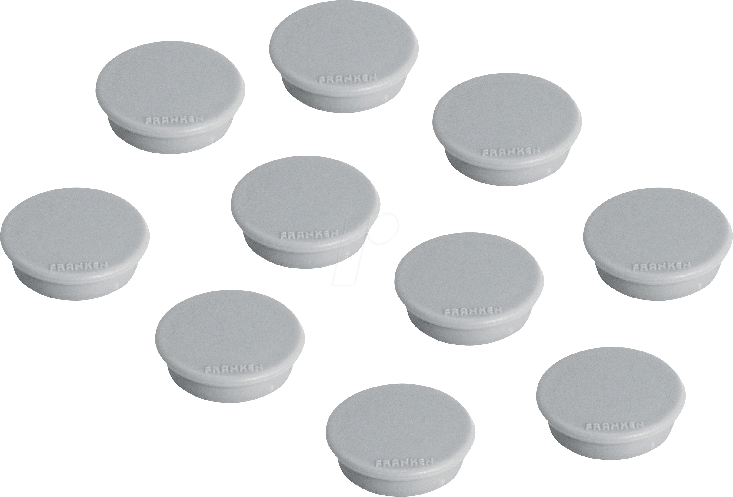 FRANKEN HM2012 - Magnete, 24 mm, grau, 10 Stück