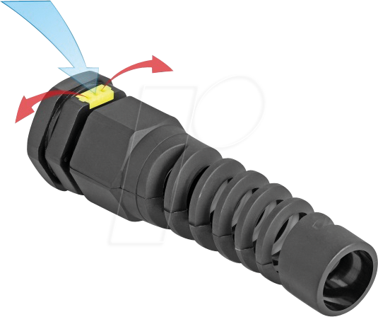 DELOCK 60626 - Kabelverschraubung M20, schwarz, IP68, 2 Stück