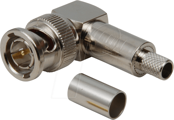 BNC 0401218 - BNC Winkelstecker - Löt/Crimp, RG 58