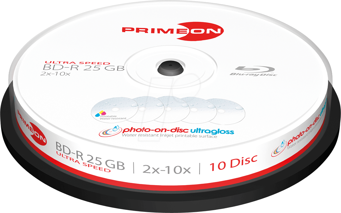 PRIM 2761316 - BD-R 25GB, 10-er Cakebox