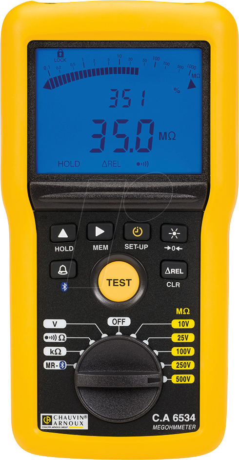 Thumbnail - CHAU P01140834 - Isolationsmessgerät C.A 6534, 10/25/100/250/500 V, bis 50 GOhm
