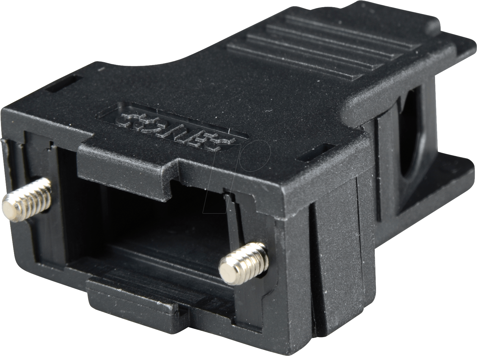 KAPPE KSG 09 - D-SUB-Kappe f. 9-polig D-Sub, sw, groß, seitl.