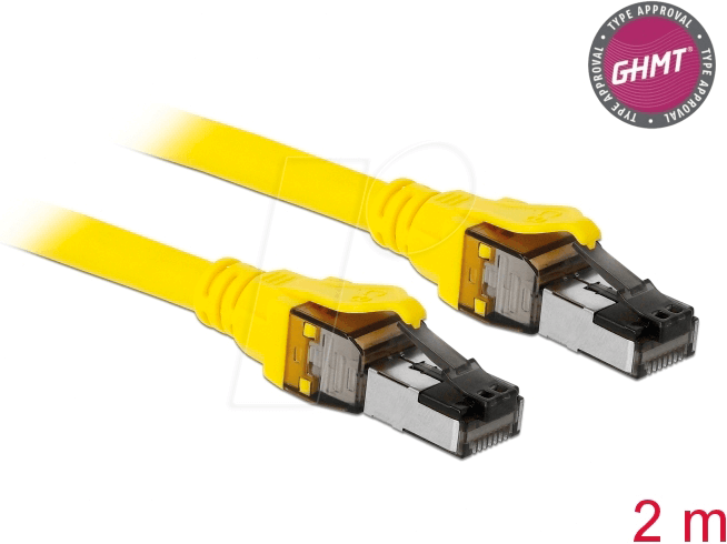 DELOCK 86582 - Patchkabel Cat.8.1 S/FTP, 2 m, gelb