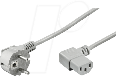 NKSK 200 GR GEW - Netzkabel, Schutzkontaktstecker gew, 1,8 m, grau, C13 gew