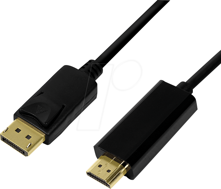 LOGILINK CV0128 - DisplayPort 1.2 auf HDMI A Stecker, 4K/30Hz, 3 m, schwarz