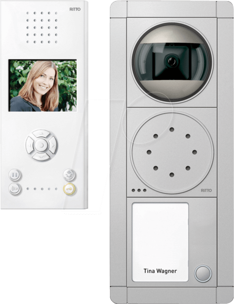 RITTO RGE1892320 - Video-Türsprechanlagen Set PORTIER, 1 Familienhaus
