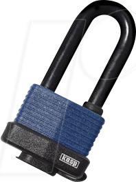 KASP K13545L63D - Allwettervorhängeschloss, 58 mm, hoher Bügel