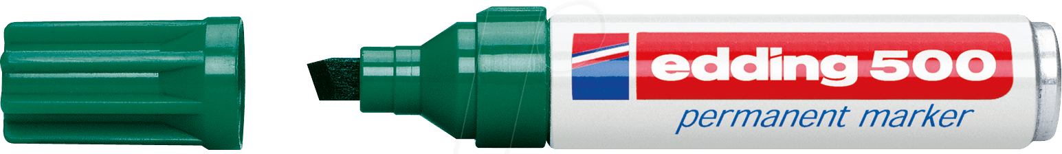 EDDING 500GN - Permanent Marker, 2,00 - 7,00 mm, grün