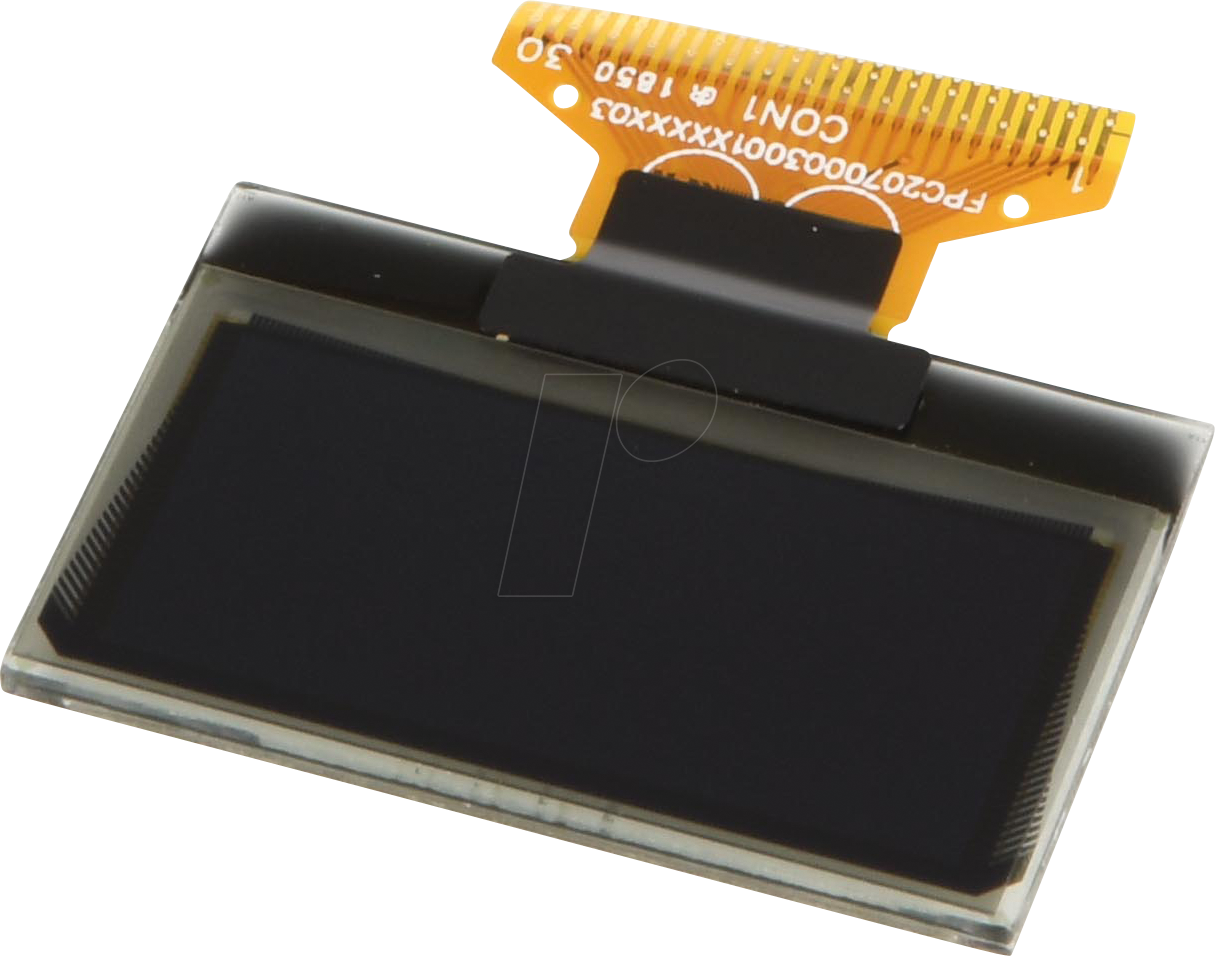 DEP128064D-Y - OLED, 128x64 px, gelb/schw., 1,3inch