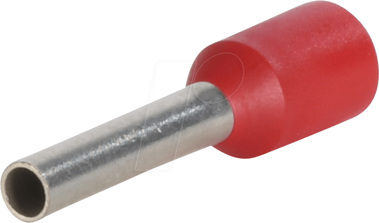 VT AEHI 1,0-100 - 100er Pack Aderendhülsen-isoliert 1,0mm²