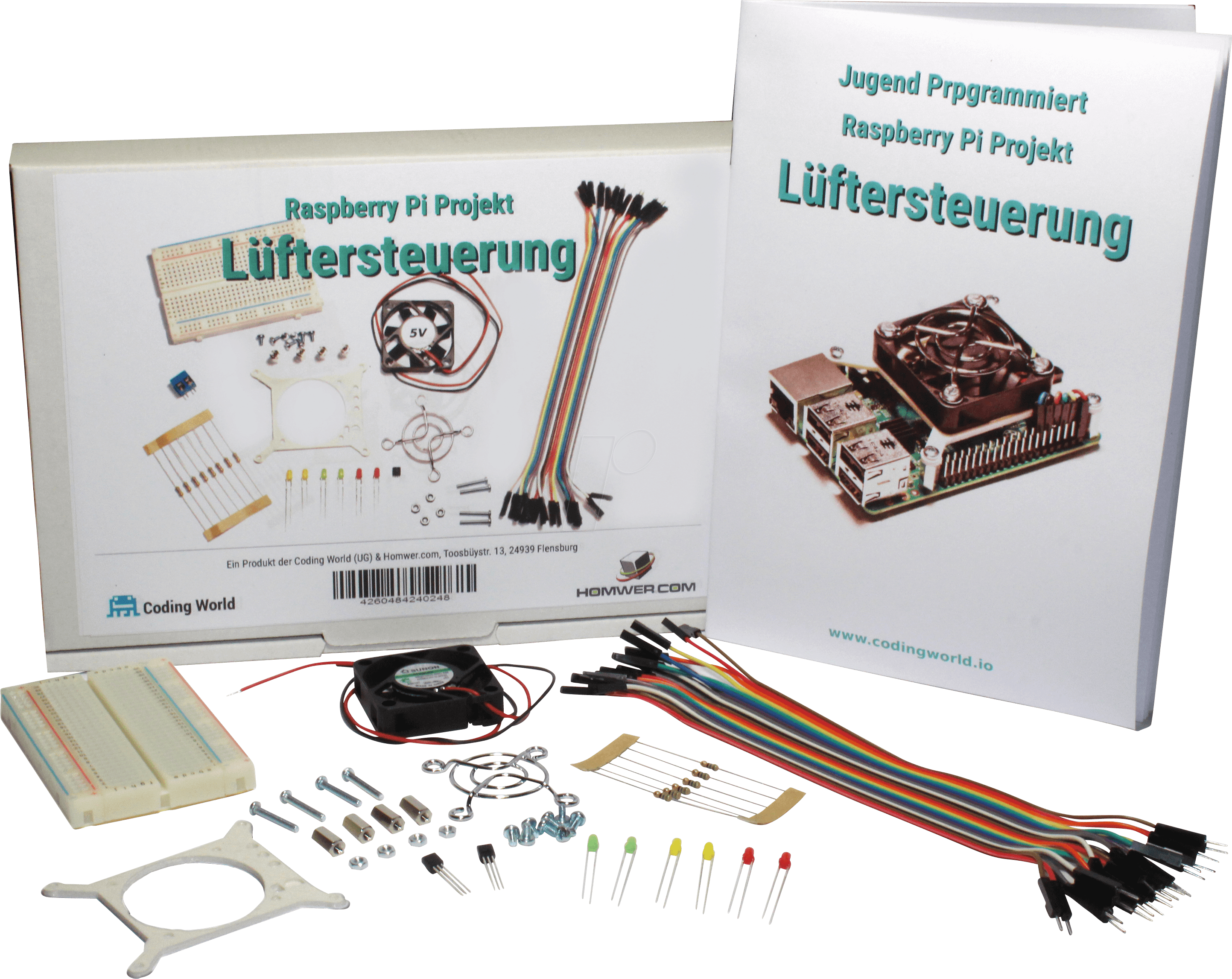RASP JP LUEFTER - Raspberry Pi - Das Jugend Programmiert Lüftersteuerung Kit