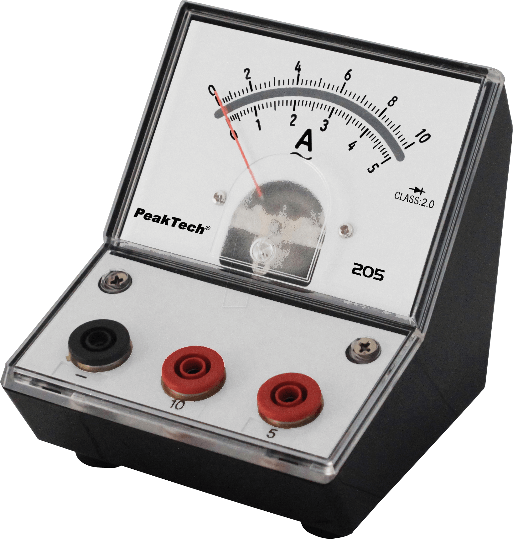 PEAKTECH 205-10 - Amperemeter, analog, Tischgerät, 0 - 5 A / 10 A AC