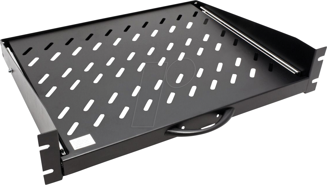 VALUE 26990419 - 19'' Fachboden, 2 HE, ausziehbar, schwarz