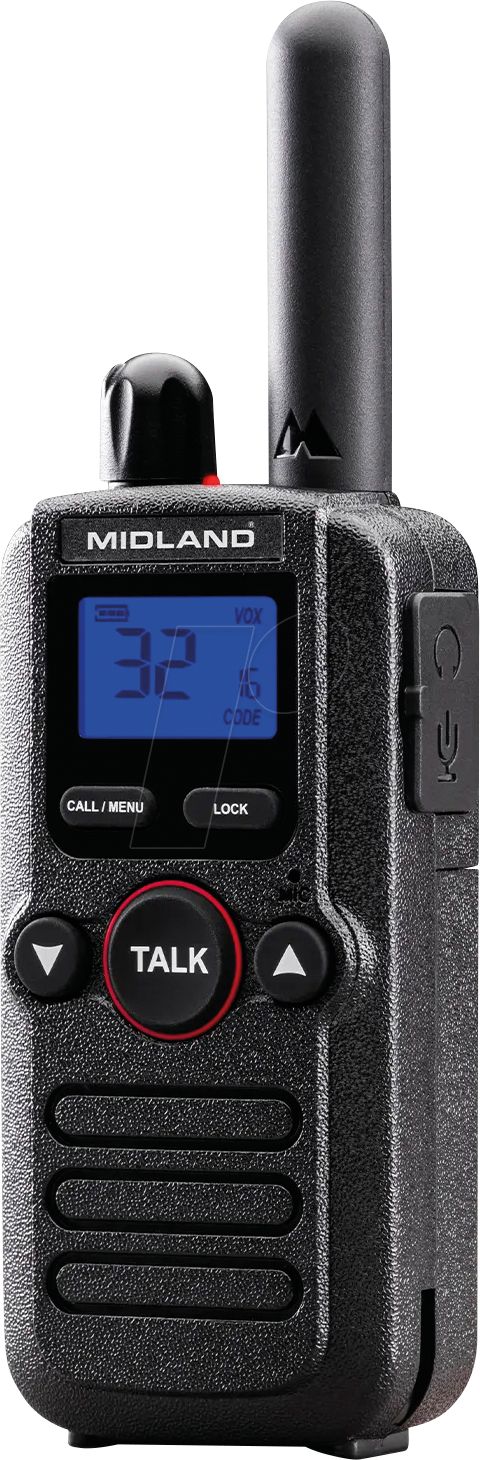 MIDLAND BR 180B6 - PMR Funkgerät, 6er Set, Radio