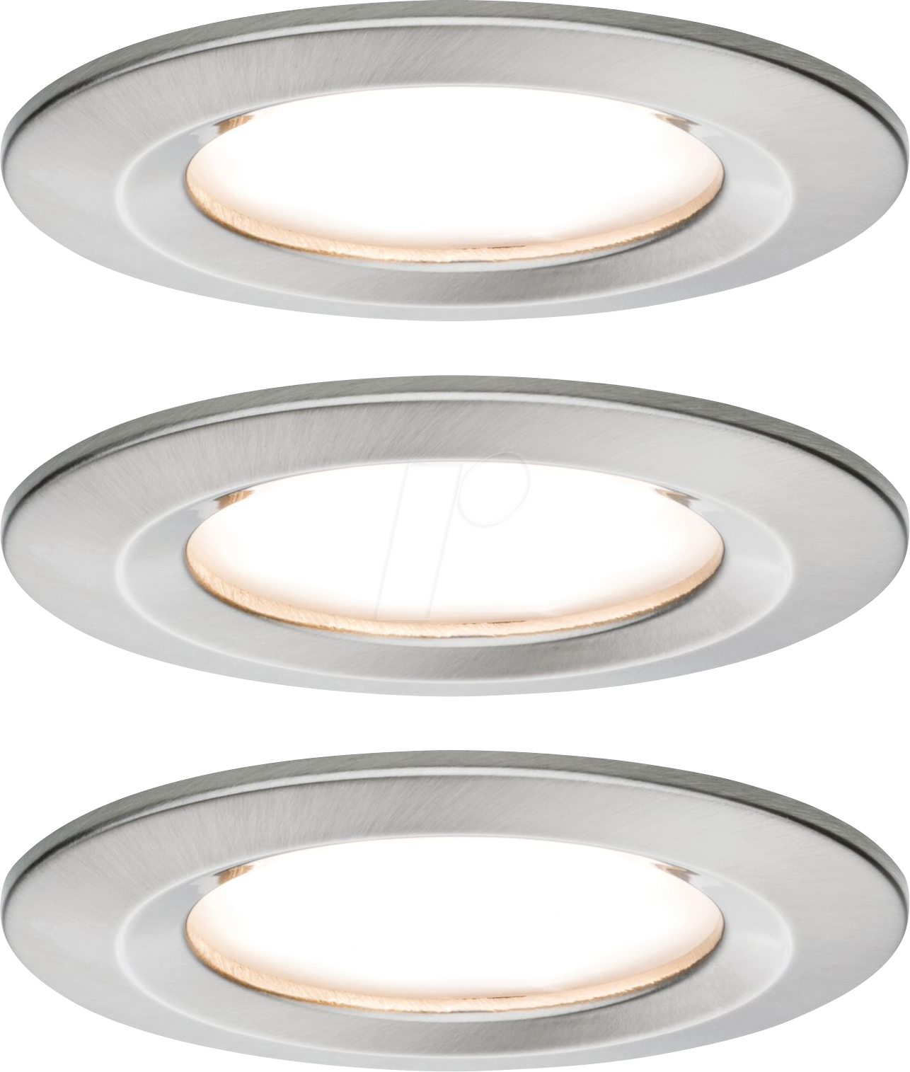 PLM 93458 - Einbauleuchte Nova Coin, 6 W, 2700 K, starr, rund, Eisen, 3er Se