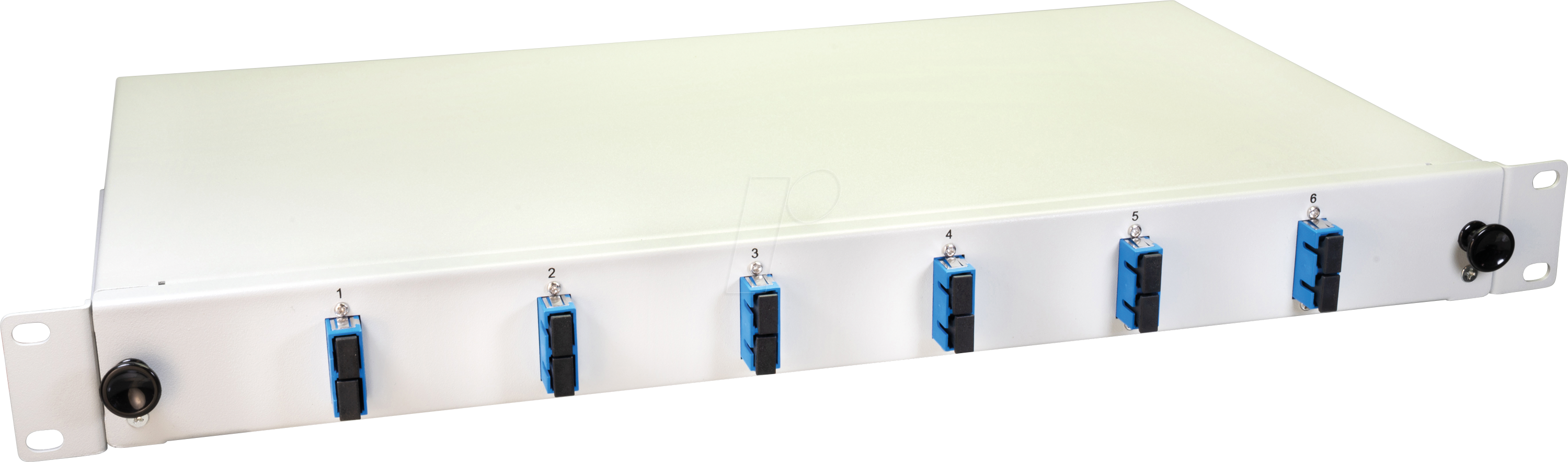 LW 12E09OS2DSC - 19'' LWL Spleißbox, 6x SC Duplex OS2, 1HE