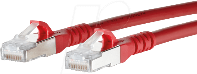 BTR 1308450566-E - Patchkabel RJ45 Cat.6A S/FTP 0,5 m rot