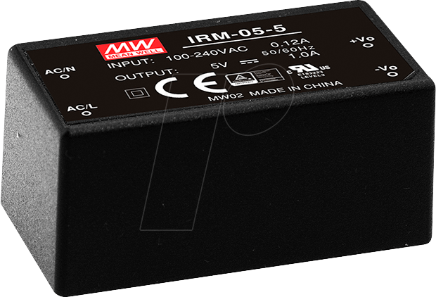 IRM-05-5 - AC/DC-Wandler, 85 - 305 V AC, 5 V DC, Modul