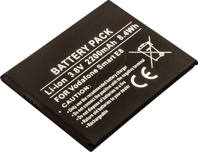 AKKU 13365 - Smartphone-Akku für Vodafone-Geräte, Li-Ion, 2200 mAh