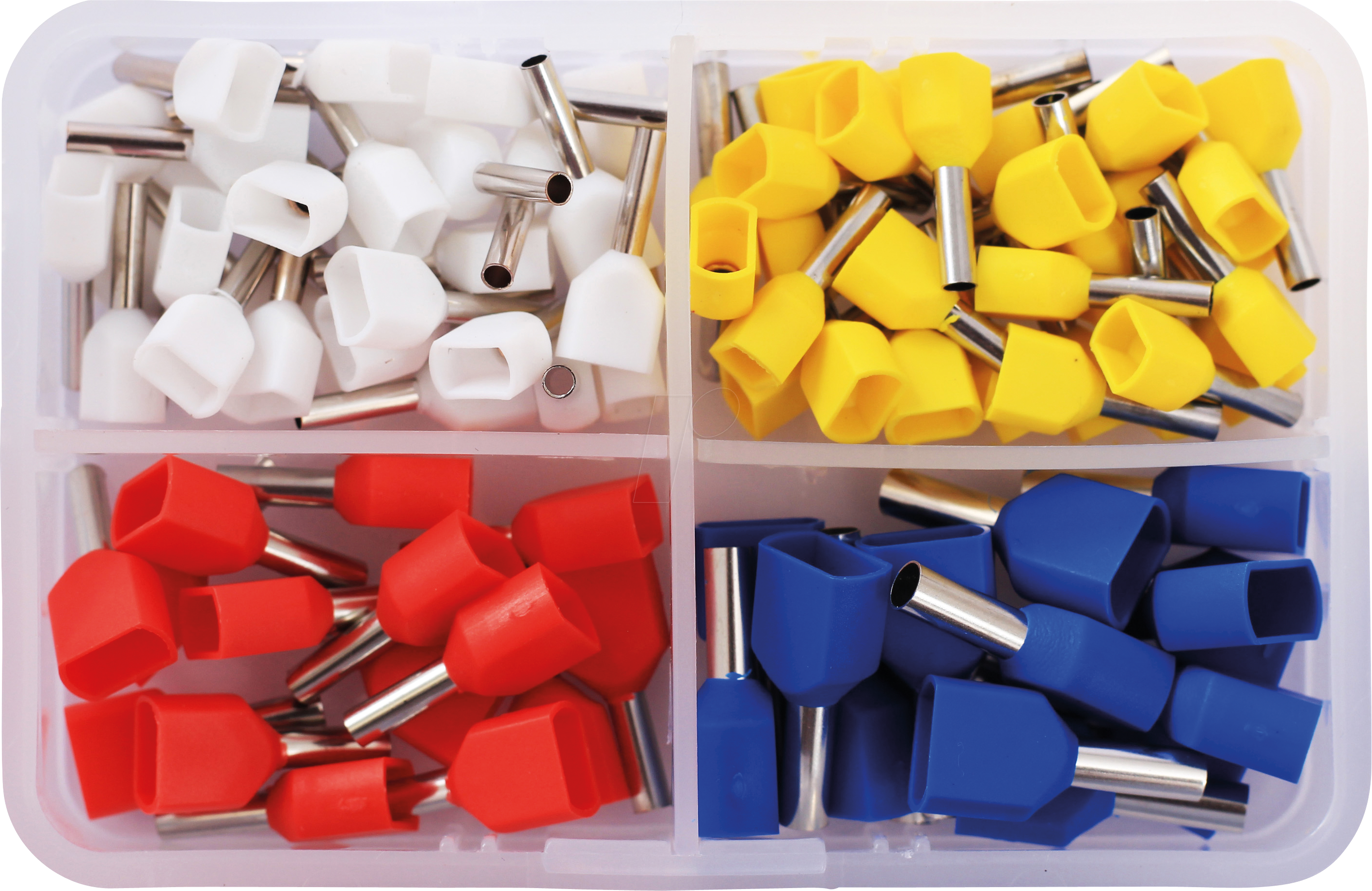 QUAD 2010C390 - Aderendhülsen-Set Duo, 90 Stück, 0,75 - 2,5 mm²