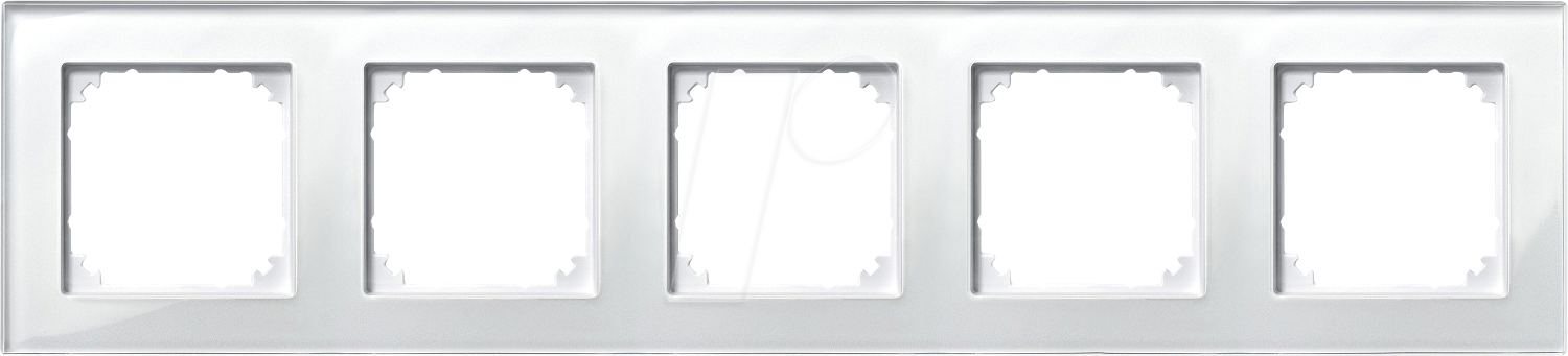 ME MP 489519 - M-PLAN, Rahmen, 5-fach, Echtglas, brillantweiß