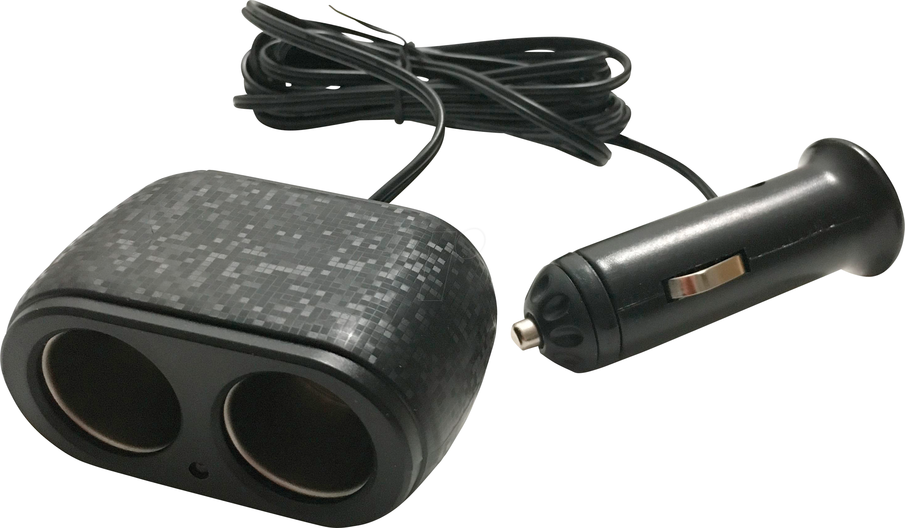 KFZ 019012 - KFZ - Steckdose, 2-fach, 12 V, 10 A, 2 m