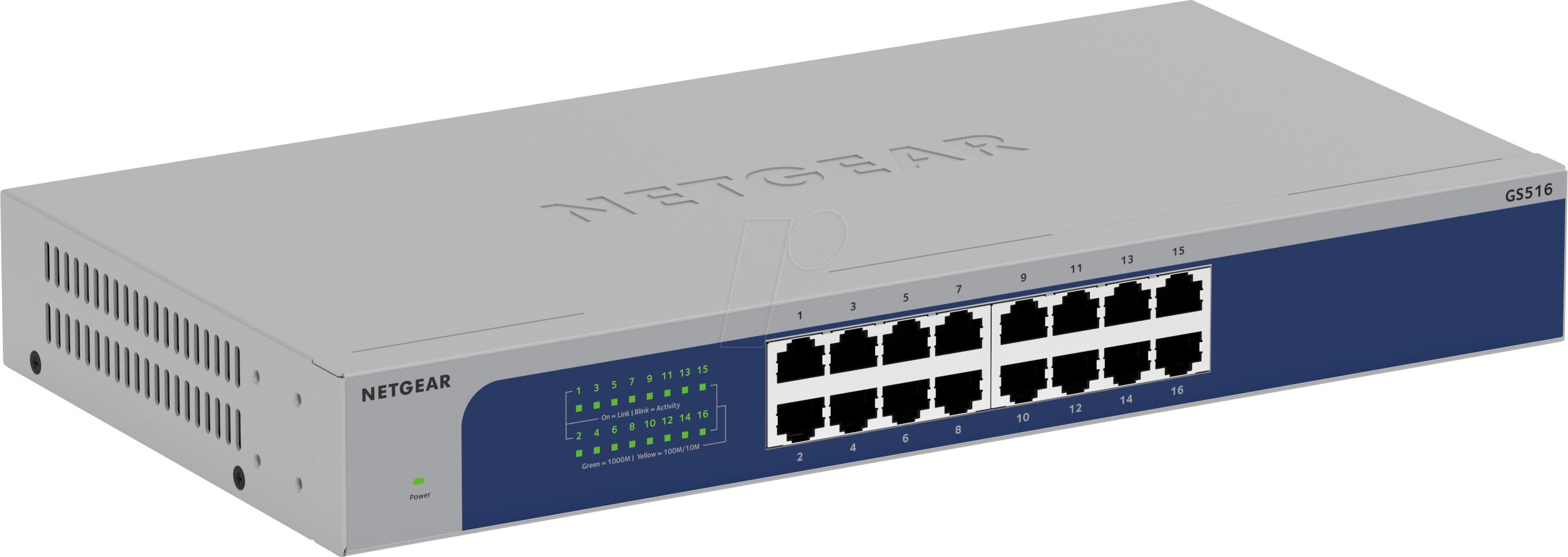 Thumbnail - NETGEAR GS516V3 - Switch, 16-Port, Gigabit Ethernet