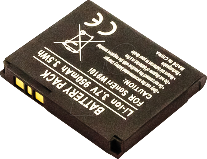 AKKU 14813 - Ersatzakku für Sony Ericsson, W910i / Z555i, Li-Ion, 950 mAh