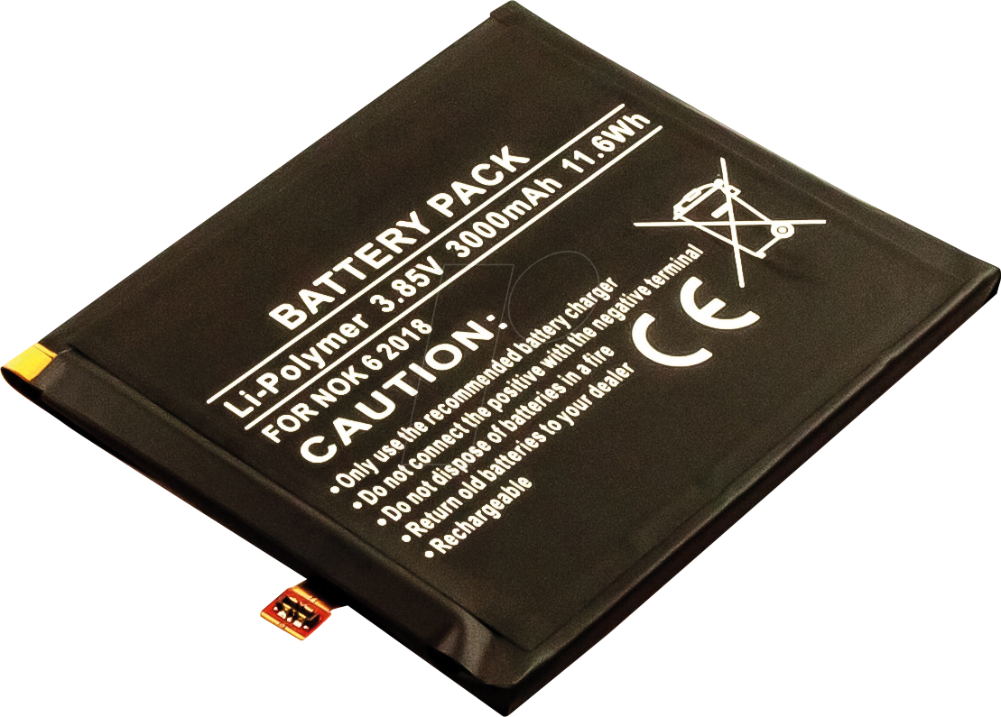 AKKU 13358 - Smartphone-Akku für Nokia-Geräte, Li-Po, 3000 mAh