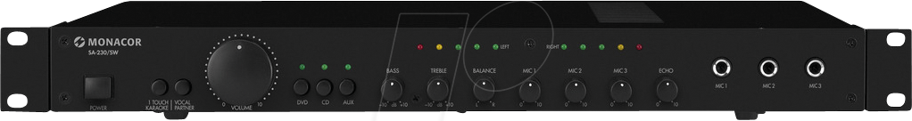 MON SA-230/SW - Monacor Universal-Stereo-Mischverstärker, 50 W