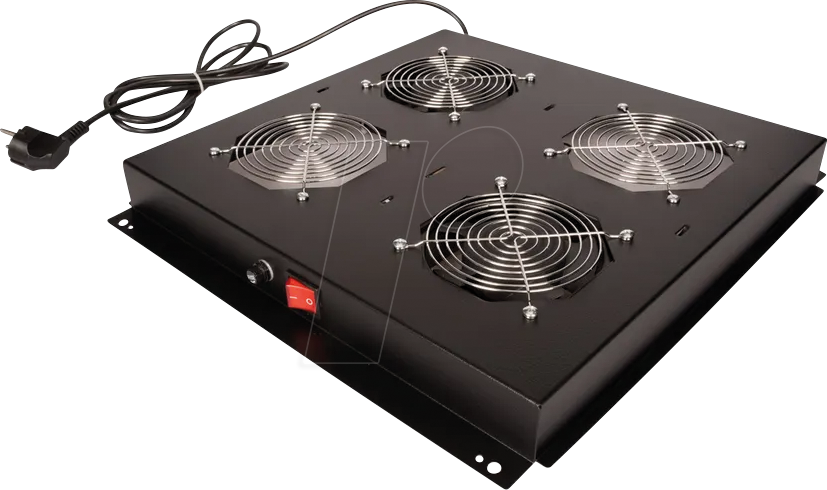 Thumbnail - ROLINE 26210300 - 19'' Dachlüftereinheit, 2 Lüfter, schwarz