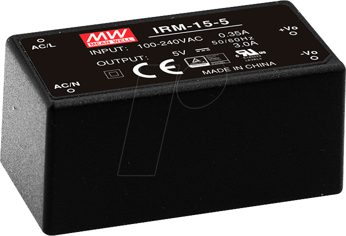 Thumbnail - IRM-15-12 - AC/DC-Wandler, 85 - 264 V AC, 12 V DC, Modul