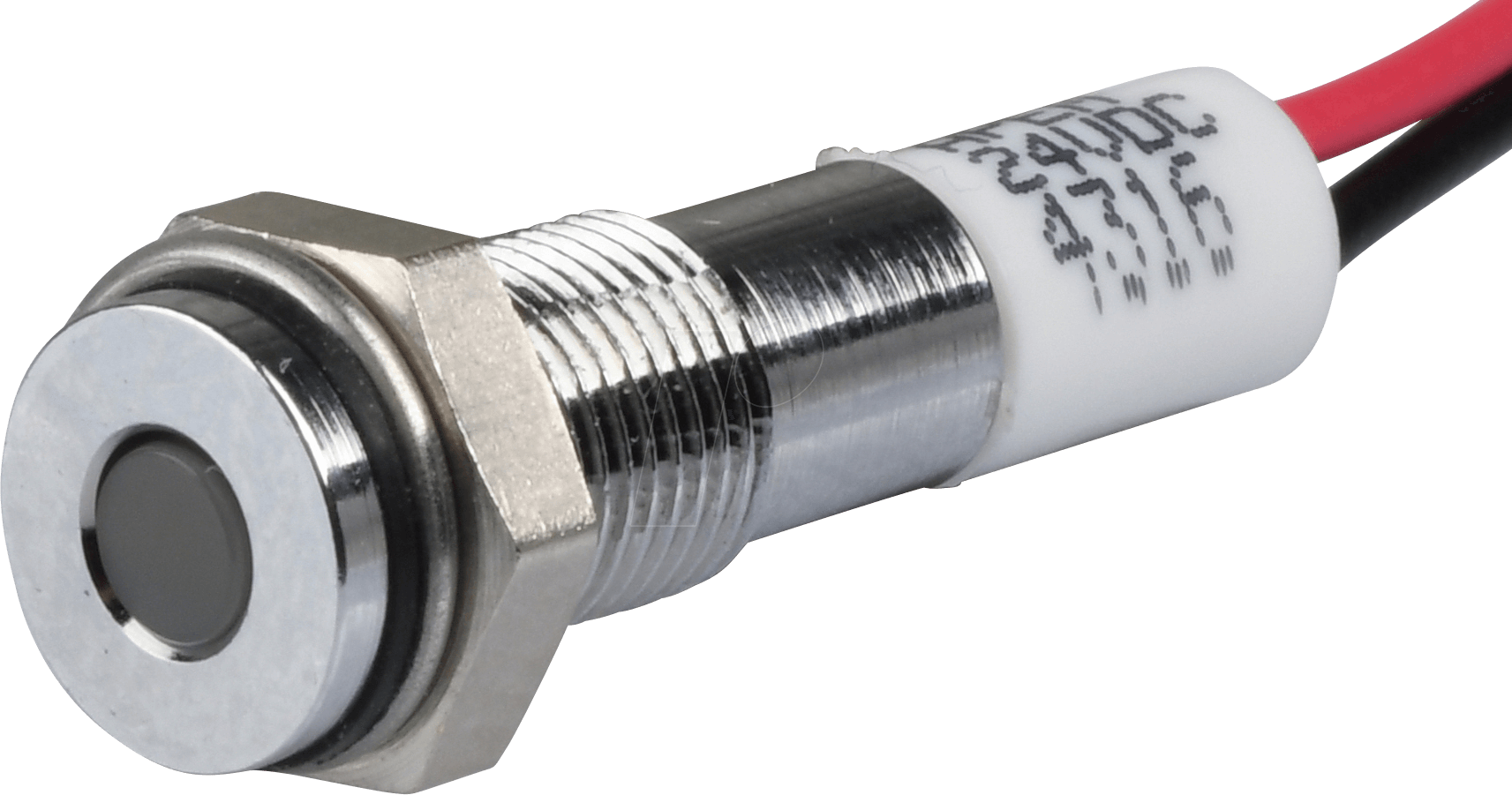 APM Q6F3C W24E - LED-Signalleuchte, weiß, 24 V, Ø 6 mm, bündig, bedrahtet