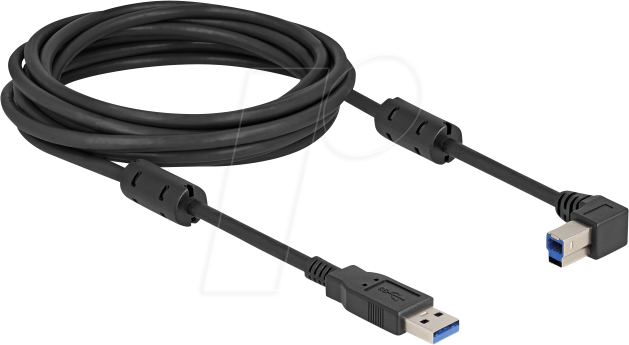 DELOCK 81103 - USB 5 Gb/s Kabel, A Stecker auf B Stecker, 90° links, 5 m