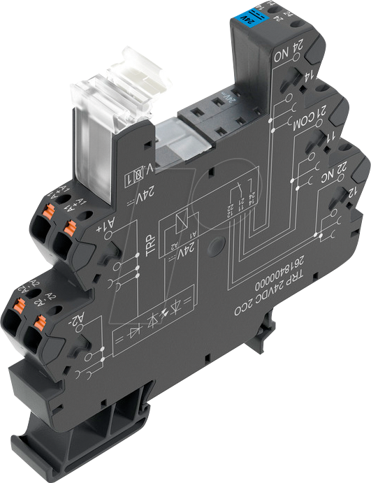 TRP 24VDC 2W - Relaissockel TERMSERIES für 2 Wechsler