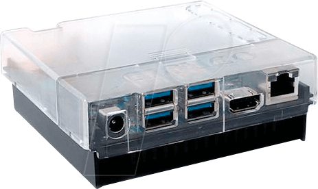 ODRO CASE N2 TR - Gehäuse für Odroid N2, transparent