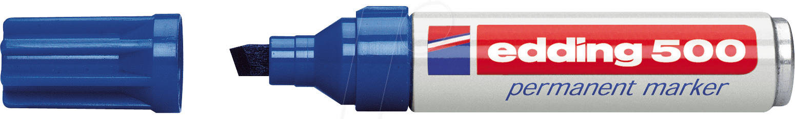 EDDING 500BL - Permanent Marker, 2,00 - 7,00 mm, blau