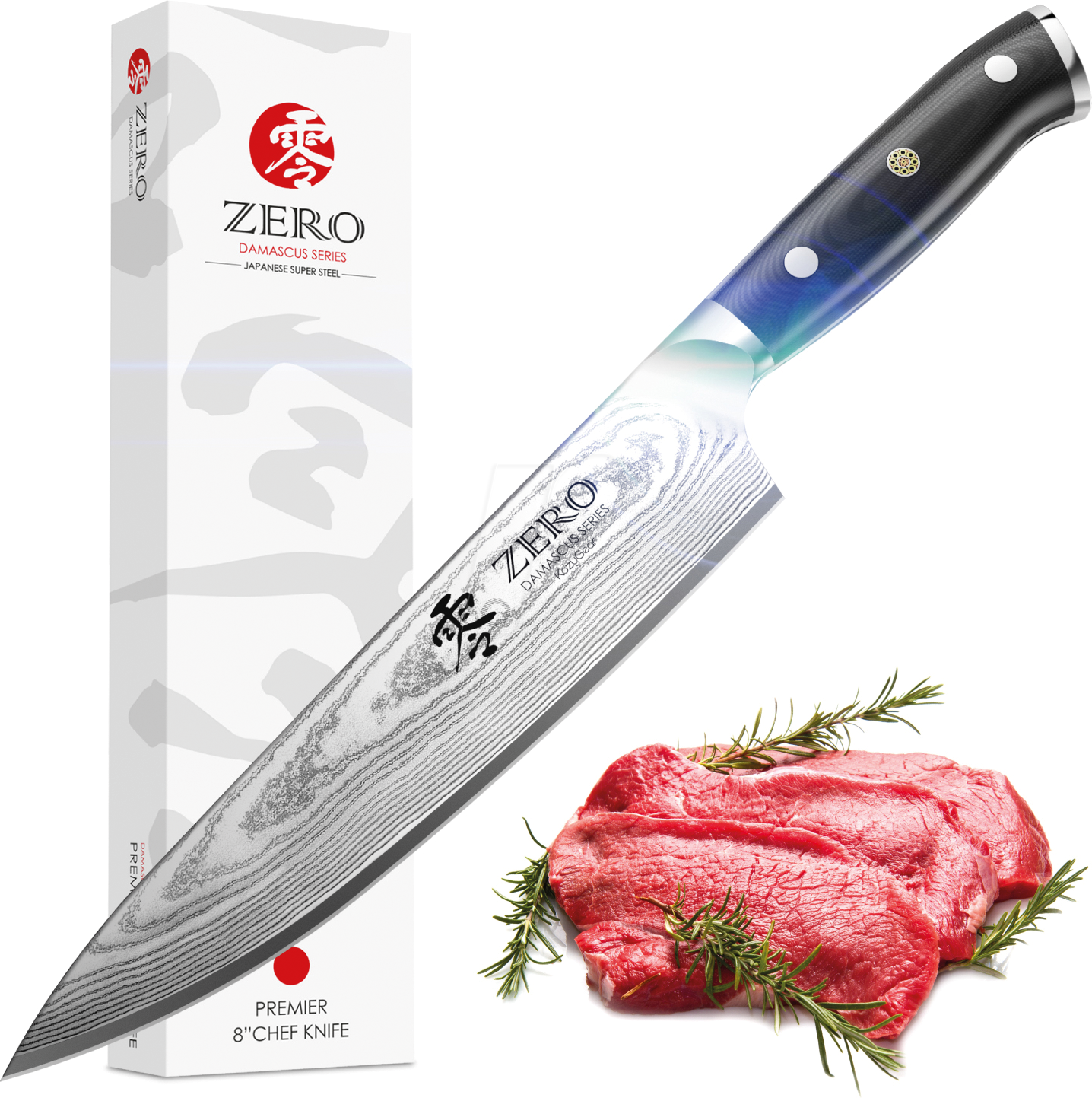 KG 18053 - Damast Kochmesser