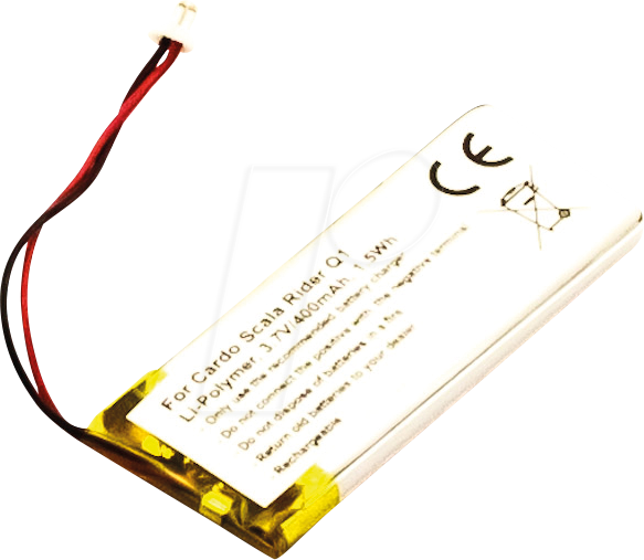 AKKU 30932 - Ersatzakku, Scala Rider Q1, Li-Po, 400 mAh