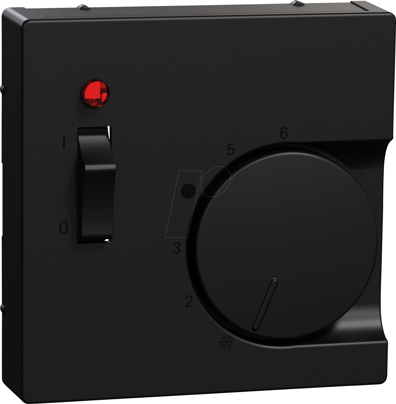 ME MEG5760-0403 - System M Zentralplatte Thermostat Recyceld Plastic schwarz