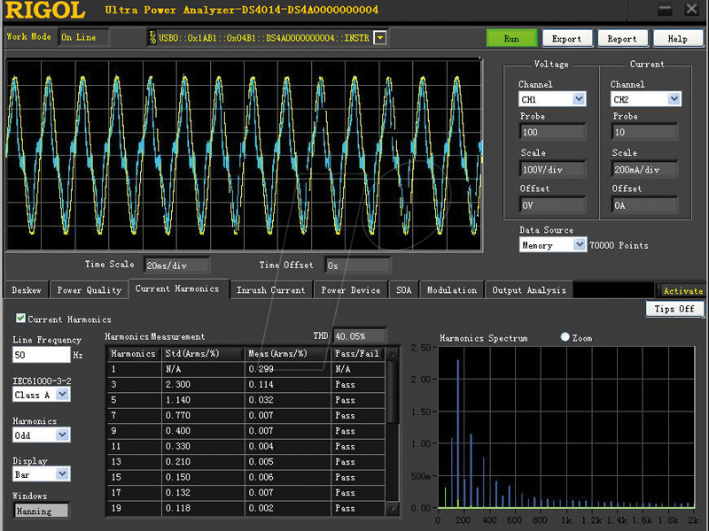 Thumbnail - RIGOL UPA-DS - PC Software ULTRA POWER für RIGOL-Oszilloskope