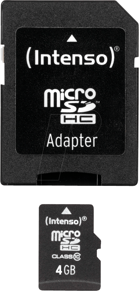 INTENSO 3413450 - MicroSDHC-Speicherkarte 4GB, Intenso Class 10