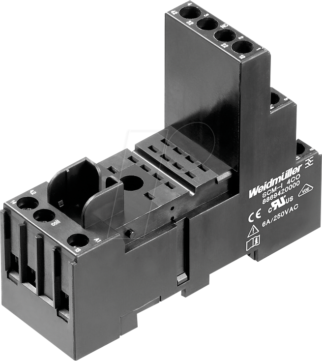 SCM-I 4CO - Relaissockel RIDERSERIES RCM für 4 Wechsler