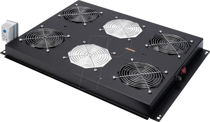 Thumbnail - ROLINE 26210108 - 19'' Dachlüftereinheit, 4 Lüfter, schwarz