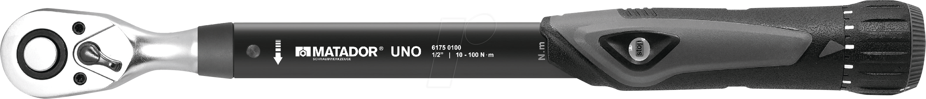 Thumbnail - MAT 6175 0100 - Drehmomentschlüssel, 20-100 Nm, 1/2´´, Uno